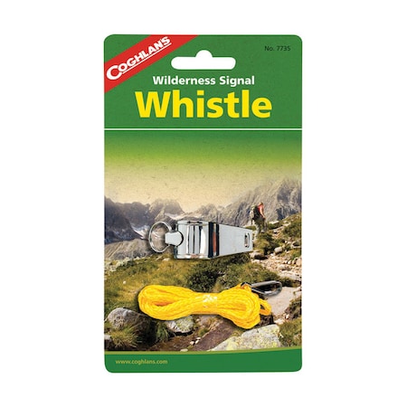 Coghlans Coghlan's Wilderness Signal Silver Whistle 6.750 in. H X 4.000 in. W X 0.875 in. L 1 pk 7735